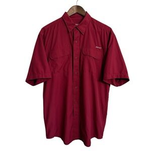 Ariat Tek shirt men's medium red ventTek outbound classic performance workwear